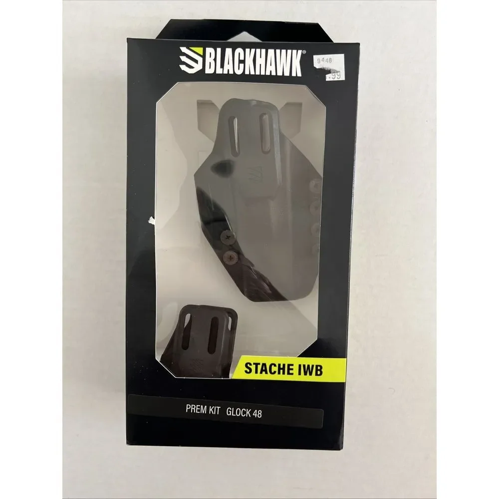 GL0CK HOLSTER BLACKHAWK! HOLSTER GL 48 AMBI IWB‎ STACHE (BLA416176BK)